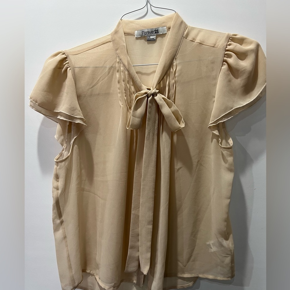 Cream blouse
